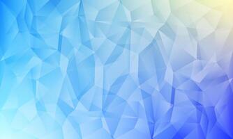 glowing blue triangle polygon pattern background vector