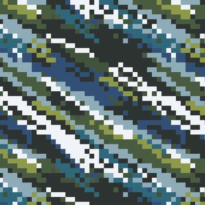 Hunting camouflage pixel pattern with military texture. Abstract army background for apparel and gear.