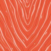 Hand drawn abstract salmon texture. Pink orange fillet background. Slice of fish meat. Design for seafood packaging and menu design. vector