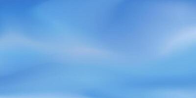 Abstract sky blurred background with soft white clouds. Ocean blue gradient texture ideal for web and social media. vector