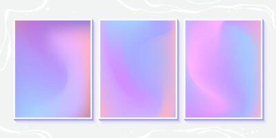 Liquid waves with vibrant pink pastel colors. Gradient background collection with colorful waves. vector