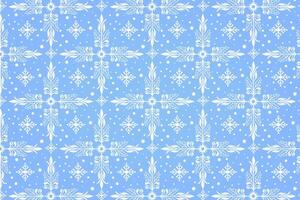 Winter pattern with beautiful snowflakes on a light blue background. Holiday design perfect for web and print. Icy background, creative snowy design. vector