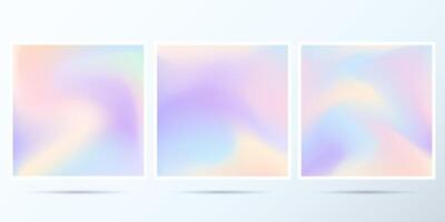 Minimal liquid abstract colorful waves. Gradient background collection with colorful waves. Collection of cards for social media, brochures, and flyer backgrounds. vector