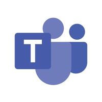 Microsoft Teams Logo or Icon. Remote working application symbol. . Editorial logo in flat style. High resolution Ms teams logo icon. Application for messaging, calls, file sharing vector