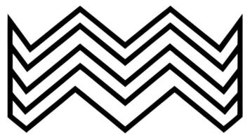 minimal zigzag pattern design background, illustration line art vector