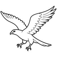 hawk hovering the hawk hovers in place, flapping its wings rapidly while scanning the ground vector