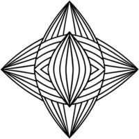 some unique shape make, illustration line art vector