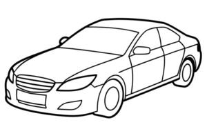 line art of a car, illustration line art vector