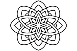 a mandala inspired by ancient celtic knots, using intertwining lines and symbols, vector