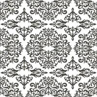 Vintage seamless pattern Damask stencil background vector