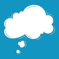 Speech or thought bubble, text chat cloud for comments, posts, comics. Modern social media template and label. Message Template. Dialogue box icon. vector
