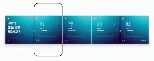 Simple and creative background for carousel banner template vector