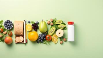 Vibrant Healthy Snack Compilation for School Kids. photo