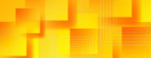 yellow orange abstract background with square shapes vector