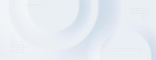 white abstract background with circles layer vector