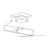 A globe on top of a stack of International day of education oneline drawing vector