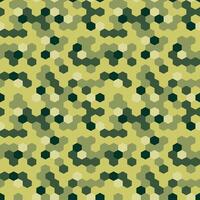 A green and black pattern with hexagons vector