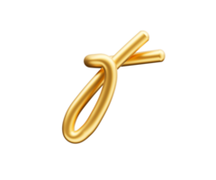 3d Golden Shiny Small Letter f Alphabet f Rounded Inflatable Font 3d Illustration png