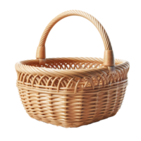 handcrafted basket, blank basket transparent background png