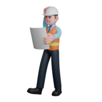 3D Design Practitioner. An Architect walks with his left hand holding a sketch paper while his right hand holds his head. Male Architect png