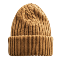 Knitted hat front view isolate on transparent background png
