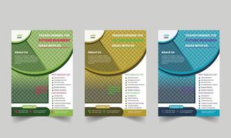 Brochure Flyer Template Layout Background Design. booklet, leaflet, corporate business annual report layout vector
