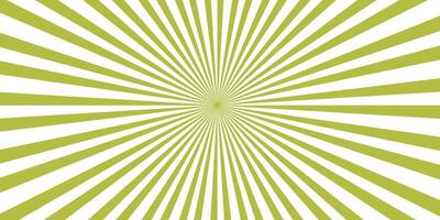 Retro abstract concept green sunburst background design vector