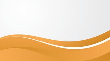 Abstract orange flowing wave with copy space vector
