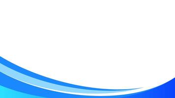 Minimalist blue wave background template vector