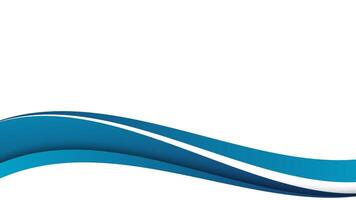 Dynamic blue wave with space for text vector