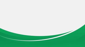 Elegant green wave background vector