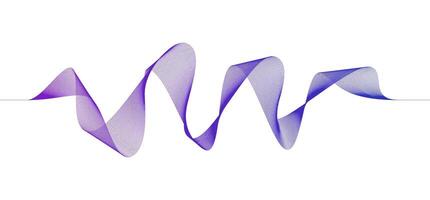 wave lines flowing dynamic purple color isolated on white background vector