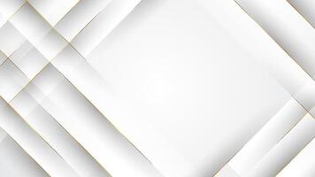 Abstract white background with crossed golden lines vector
