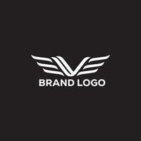 a black background with a logo for a brand name. vector