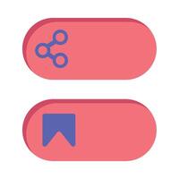 ui ux element share illustration isolated vector