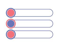 ui ux element bars illustration isolated vector