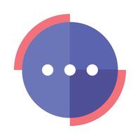 ui ux element chat illustration isolated vector