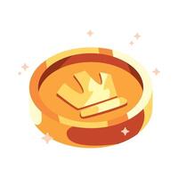 game item coin isolated illustration vector