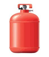 Flammable gas canister, handle with safety icon isolated vector