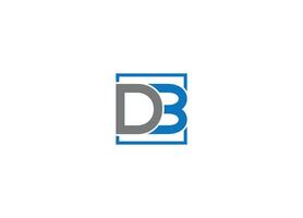 DB logo design icon template with white background vector