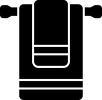 A black and white image of a towel vector