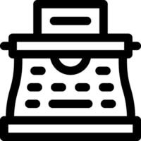 A typewriter icon on a white background vector