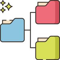 File folder icon vector