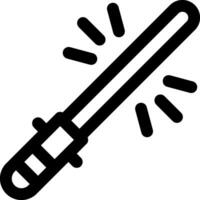 A black and white image of a sword vector