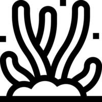 A black and white icon of a cactus vector