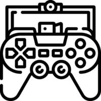 A game controller icon on a white background vector