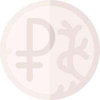 A white coin with a symbol of a dollar sign vector