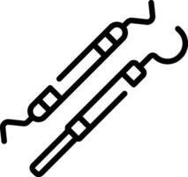 A pair of scissors with a handle on each end vector