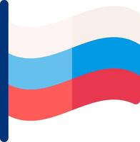 The russian flag is waving in the wind vector