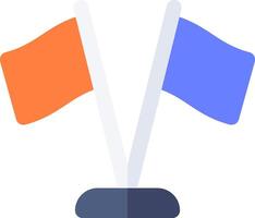 Two flags on a white background vector